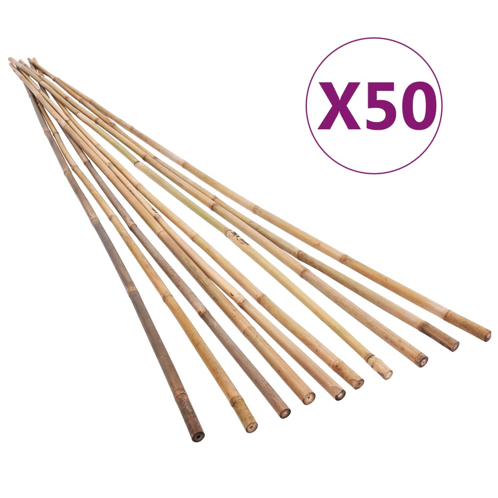 vidaXL 50 stk. bambuspinde til haven 170 cm