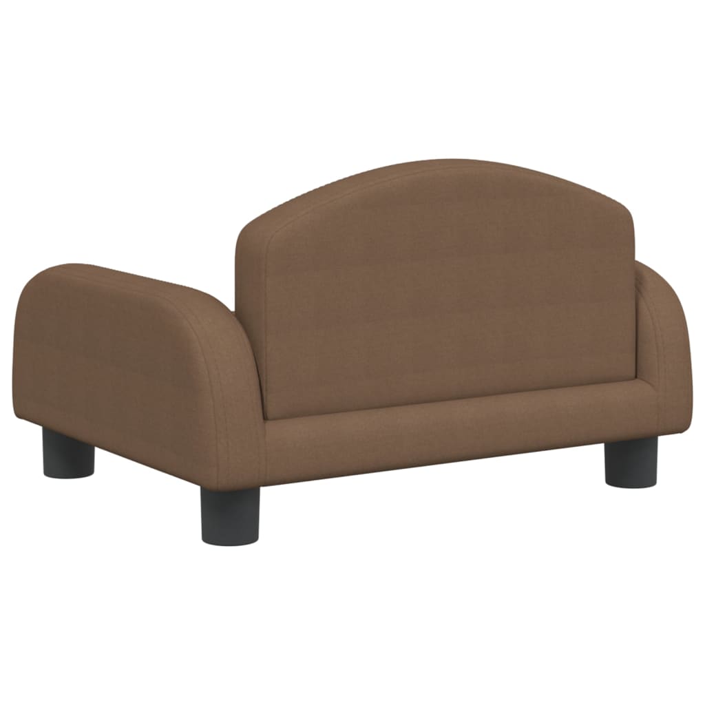 vidaXL sofa til børn 50x40x30 cm stof brun