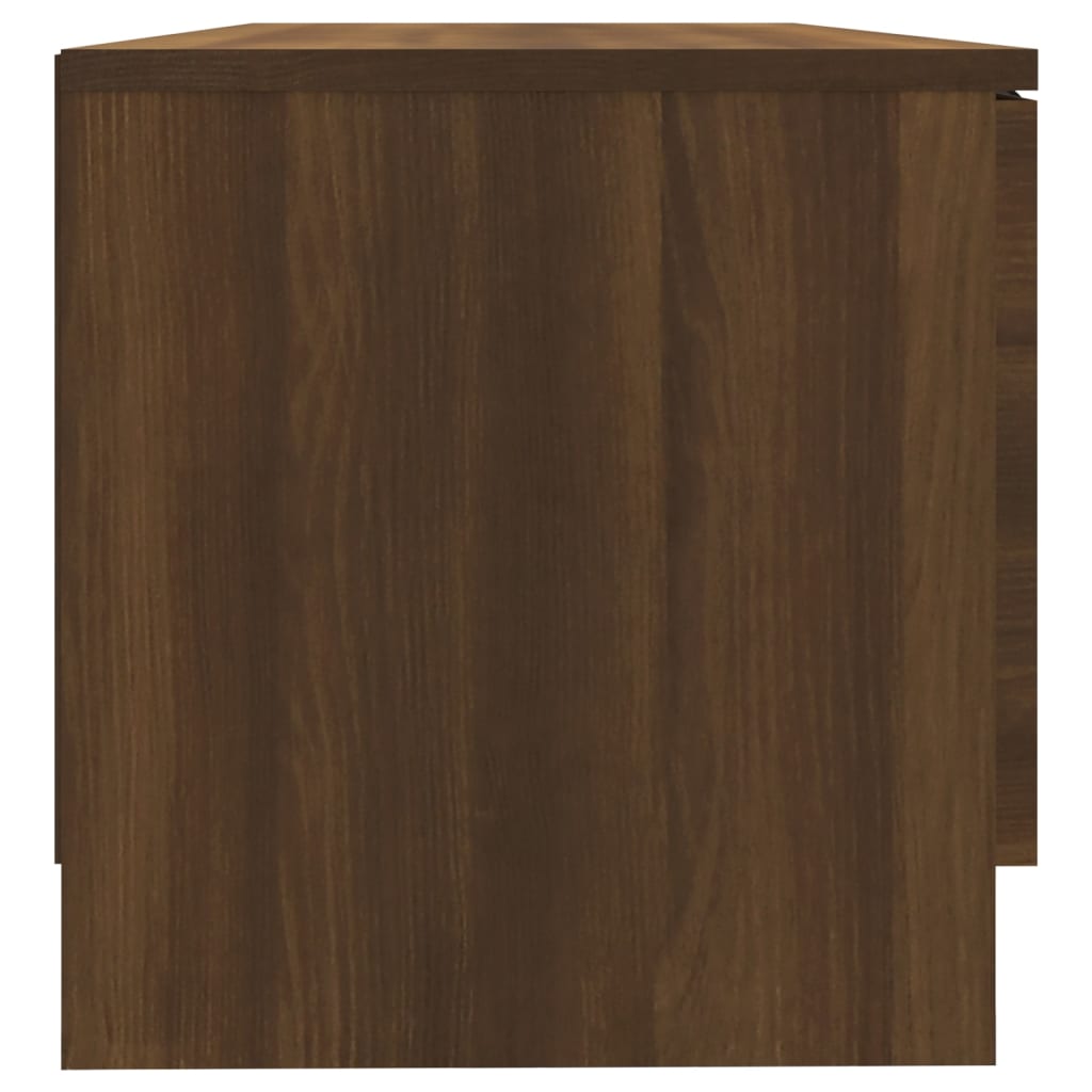 vidaXL tv-bord 80x35x36,5 cm konstrueret træ brun egetræsfarve
