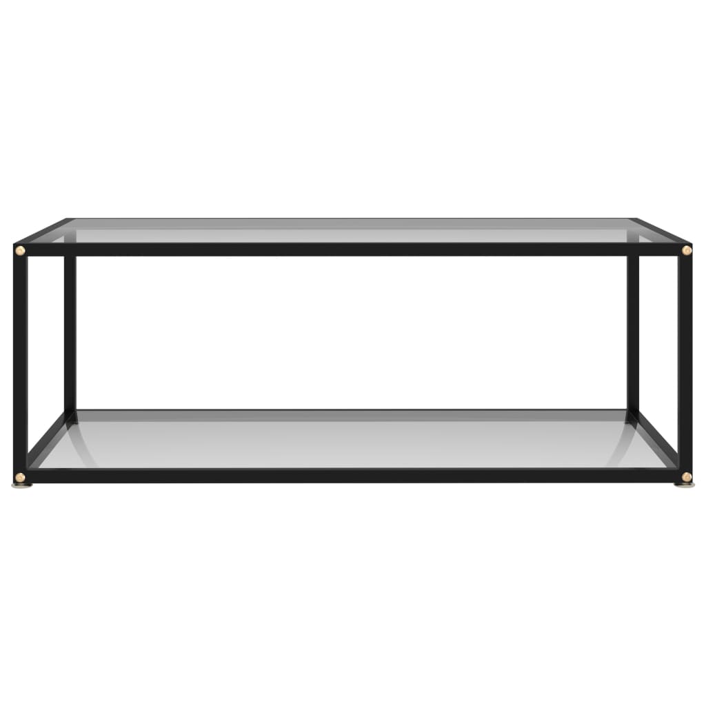 vidaXL sofabord 100x50x35 cm hærdet glas transparent