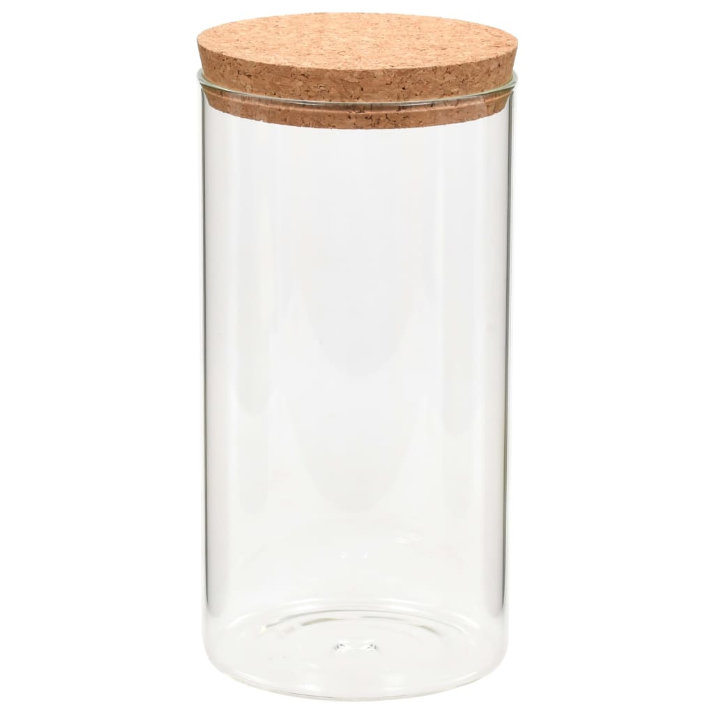 vidaXL opbevaringsglas med korklåg 6 stk. 1100 ml