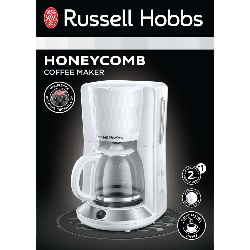 Russell Hobbs kaffemaskine Honeycomb hvid
