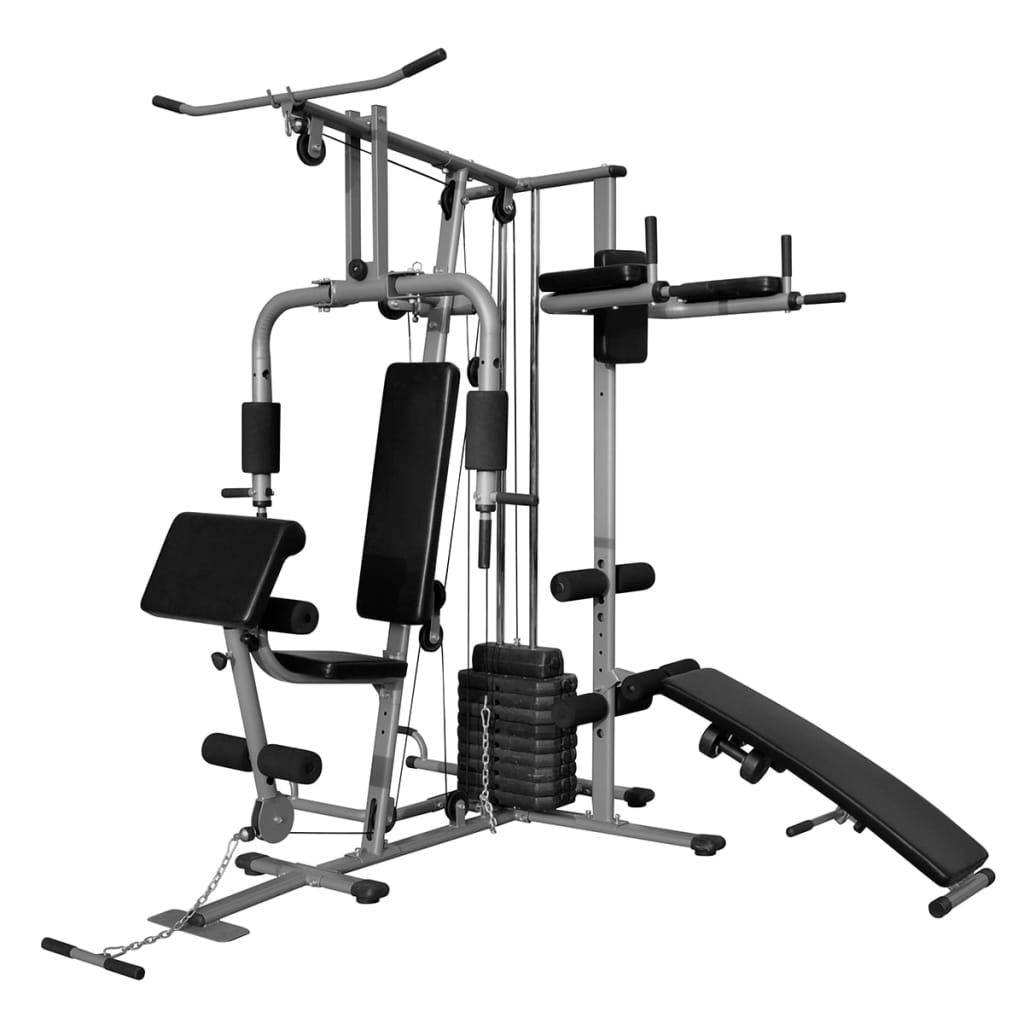 vidaXL multifunktionelt home gym 65 kg