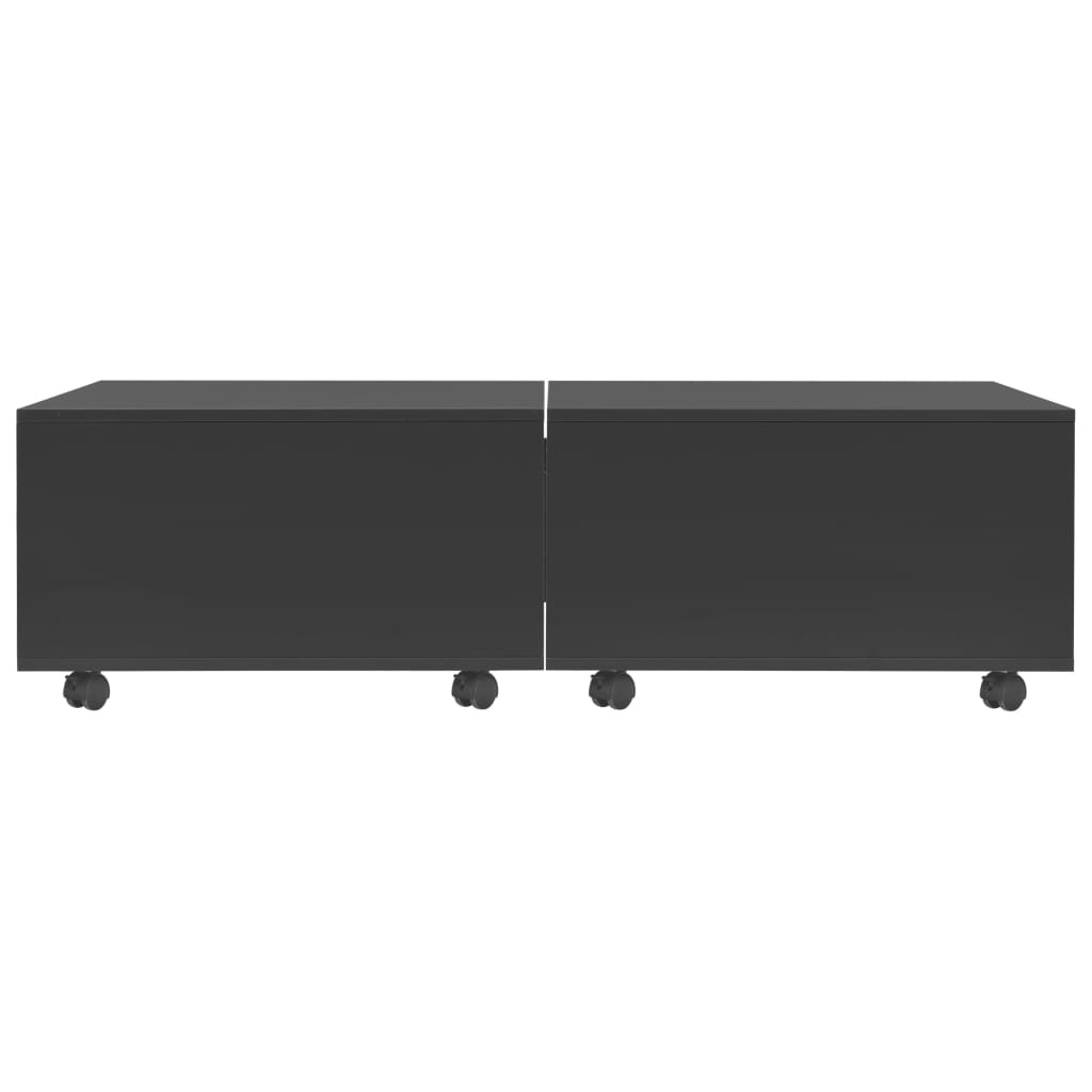 vidaXL sofabord 120 x 60 x 35 cm sort højglans
