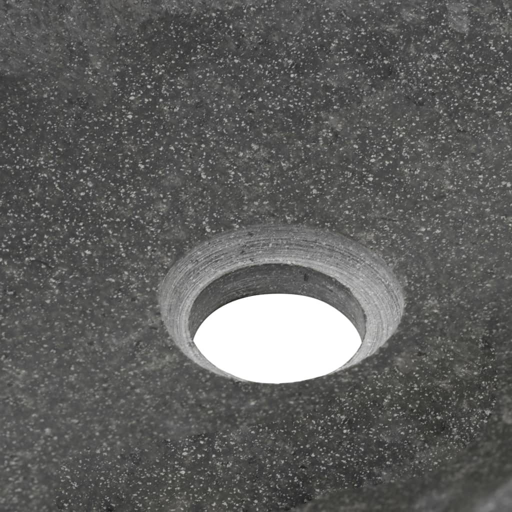 vidaXL håndvask flodsten oval 60-70 cm