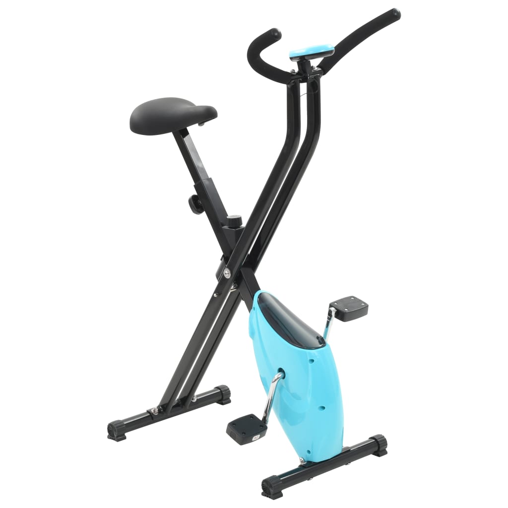 vidaXL motionscykel båndmodstand blå X-Bike