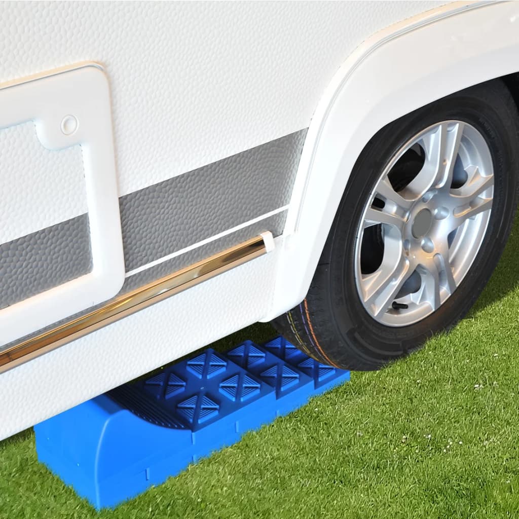 ProPlus stabelbart niveaukilesæt til campingvogn plastik blå