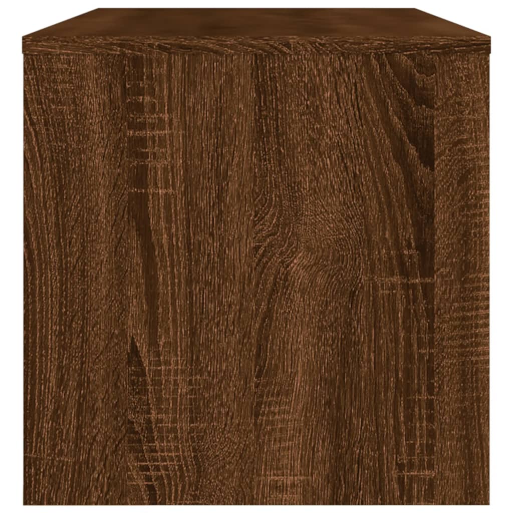 vidaXL tv-bord 120x34x37 cm konstrueret træ brun egetræsfarve