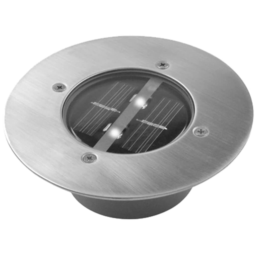 Ranex solcelle-spotlys rund 0,12 W sølvfarvet 5000.197
