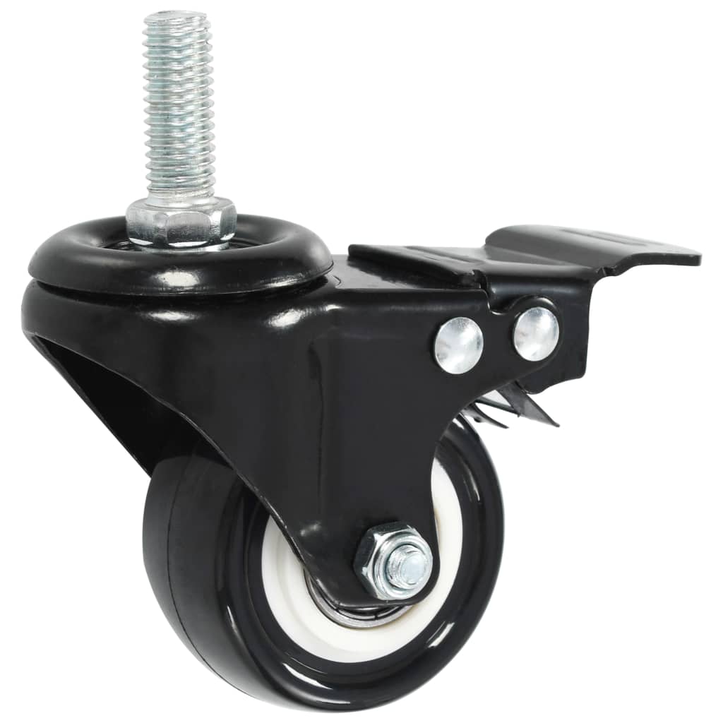 vidaXL drejehjul med bremser 4 stk. 50 mm
