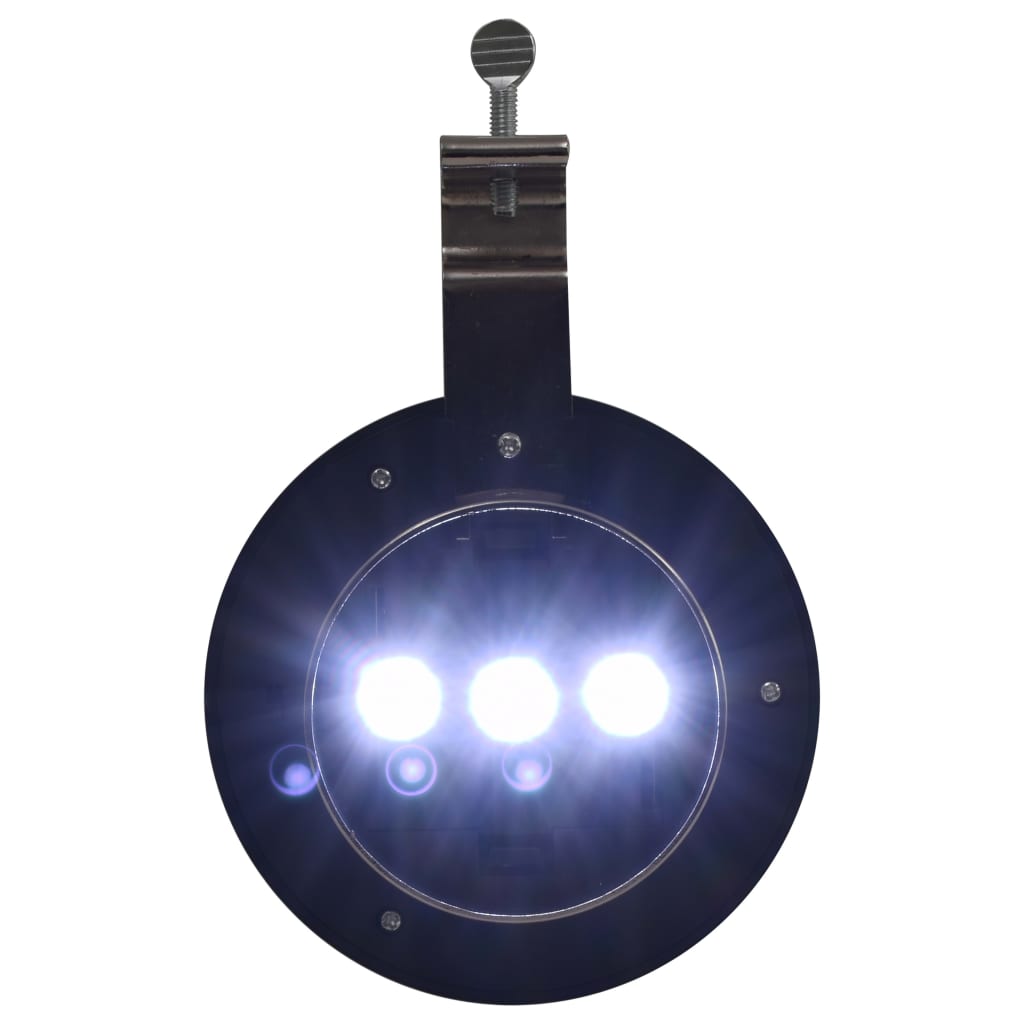 vidaXL LED-solcellelamper 6 stk. 12 cm rund hvid