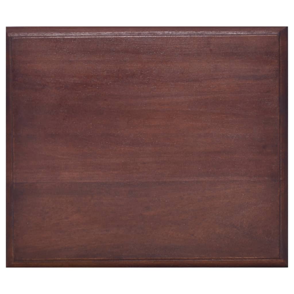 vidaXL sengeskab 35x30x60 cm massivt mahognitræ klassisk brun