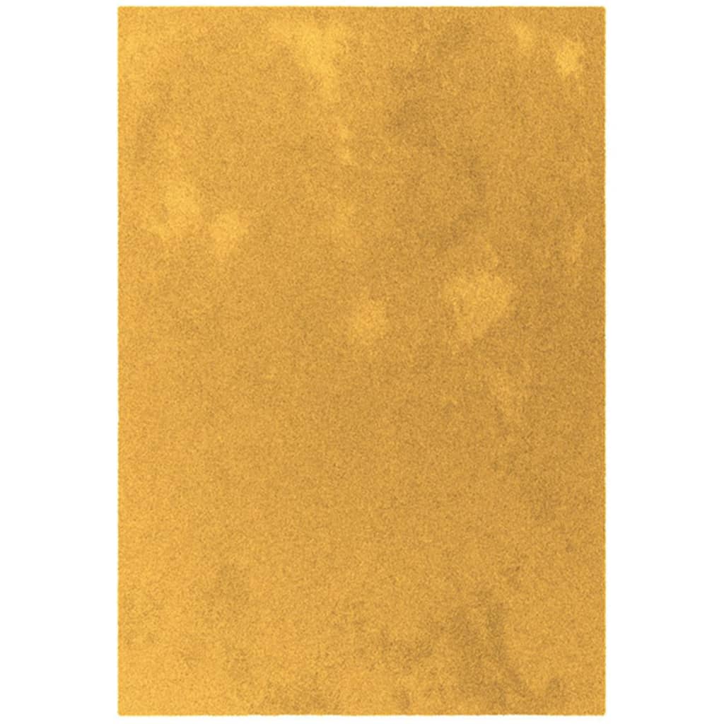 Dutch Lifestyle gulvtæppe New York 230x160 cm guldfarvet