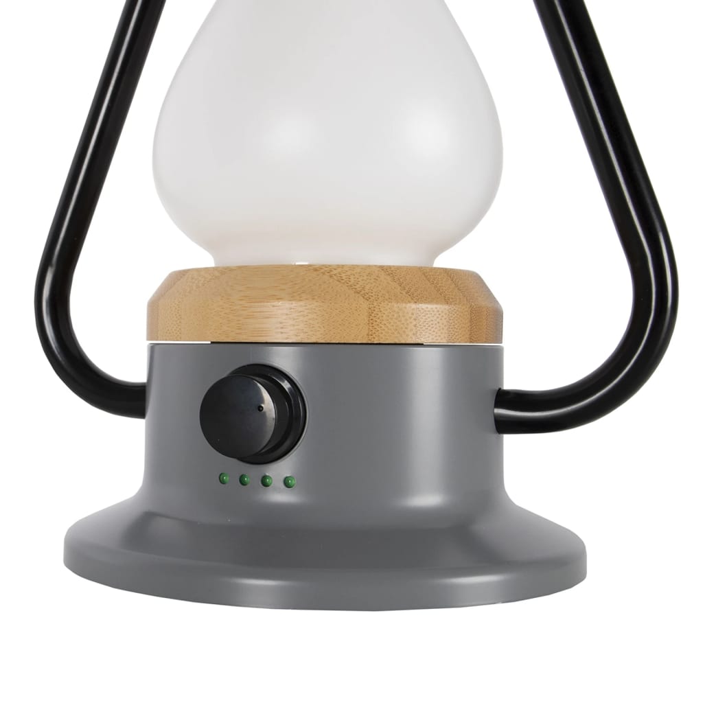 Bo-Camp LED-bordlampe Woolton grå og brun