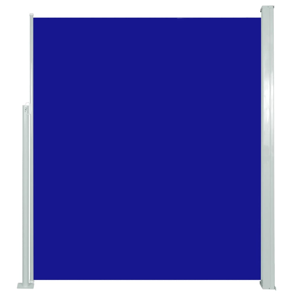 vidaXL sammenrullelig sidemarkise 160x500 cm blå