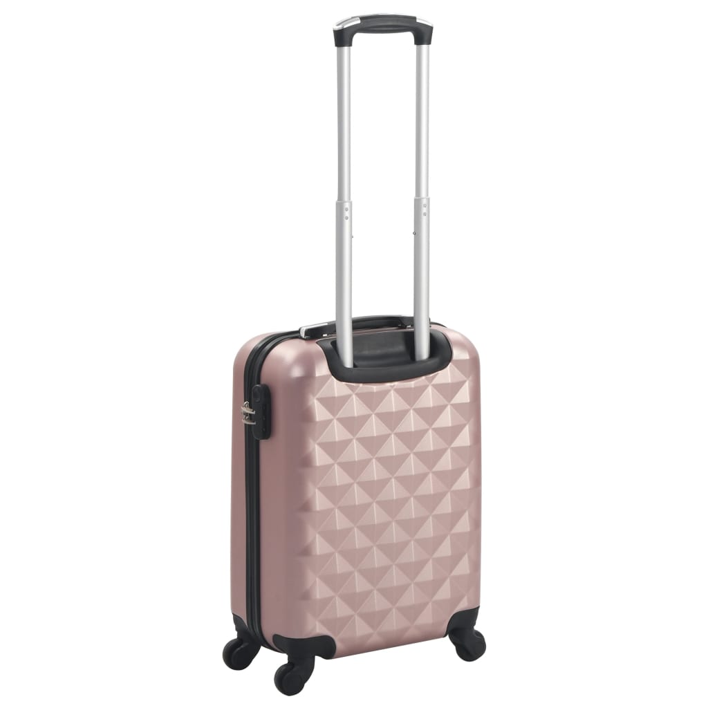 vidaXL hardcase-kuffert ABS rosenguld