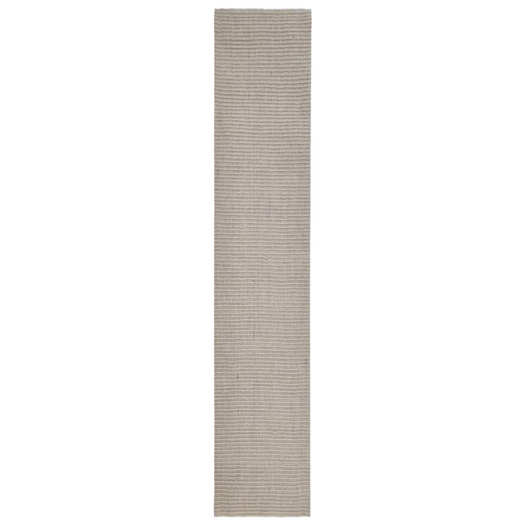 vidaXL gulvtæppe 66x350 cm naturlig sisal sandfarvet