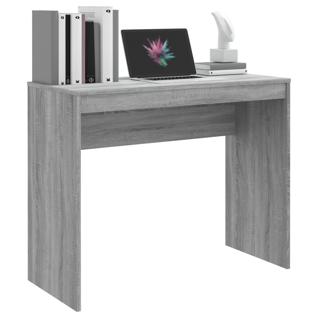 vidaXL skrivebord 90x40x72 cm konstrueret træ grå sonoma-eg