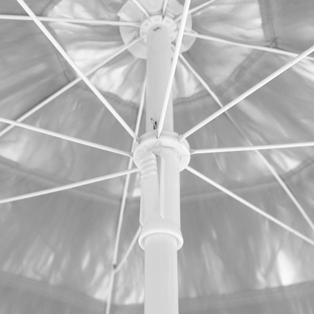 vidaXL Hawaii-parasol 240 cm hvid