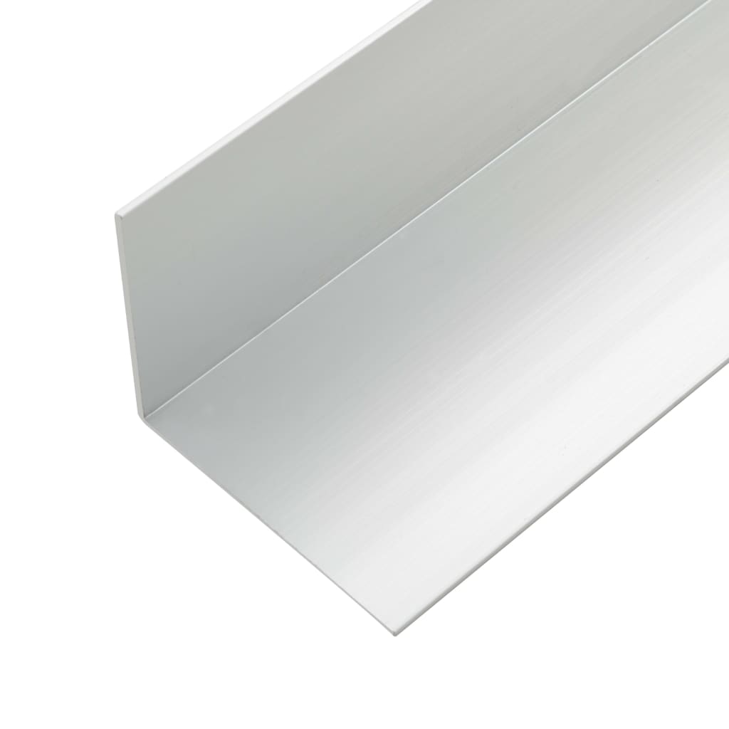 vidaXL terrassevinkellister 5 stk. aluminium 170 cm sølvfarvet