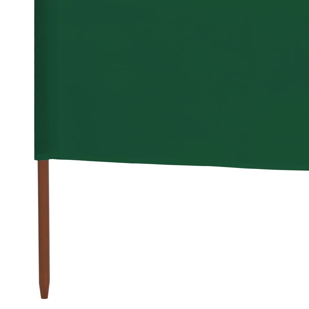 vidaXL 3-panels læsejl 400x80 cm stof grøn