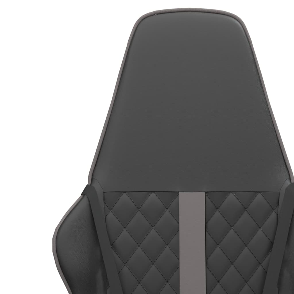 vidaXL gamingstol kunstlæder sort og grå