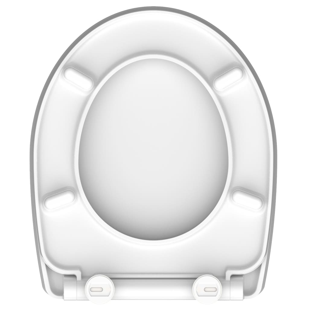 SCHÜTTE toiletsæde med soft-close CRAZY SKULL højglans duroplast