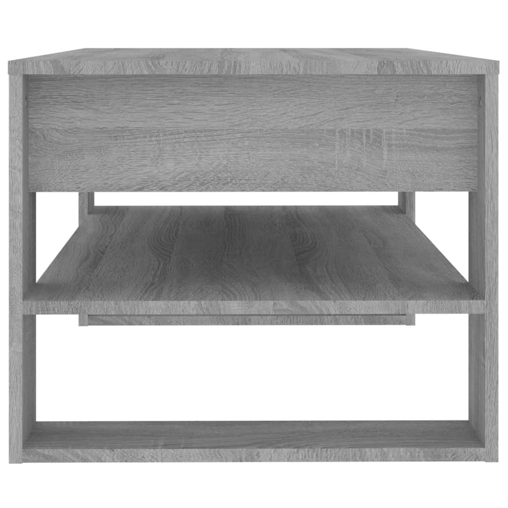 vidaXL sofabord 102x55x45 cm konstrueret træ grå sonoma-eg