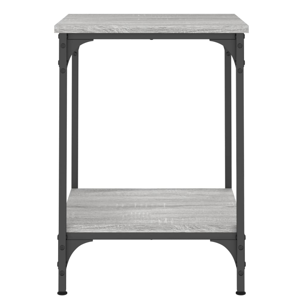 vidaXL sofabord 40x40x55 cm konstrueret træ grå sonoma-eg
