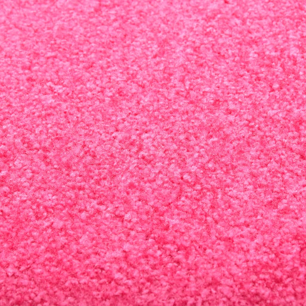 vidaXL vaskbar dørmåtte 40x60 cm pink