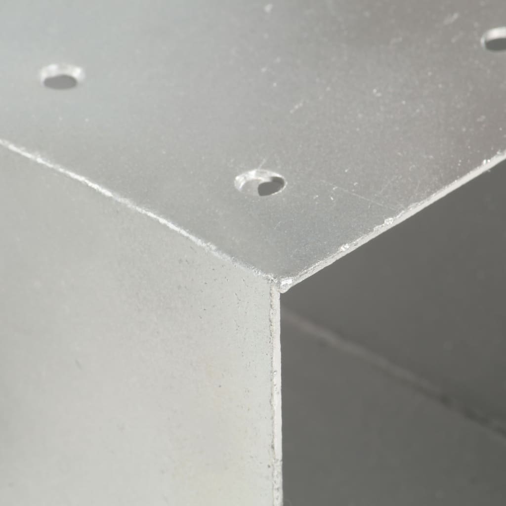 vidaXL stolpebeslag Y-form 4 stk. 91x91 mm galvaniseret metal