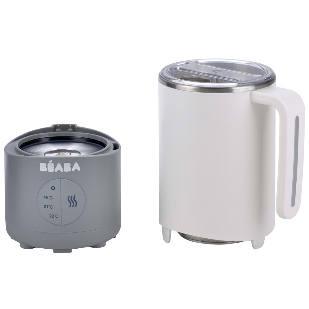 Beaba flaskevarmer til baby Milk Prep 450 ml hvid og grå