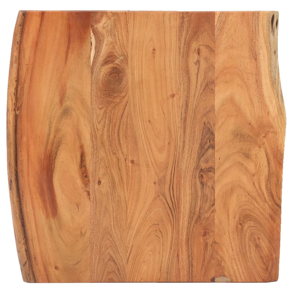 vidaXL bistrobord med levende kanter 60x60x75 cm massivt akacietræ