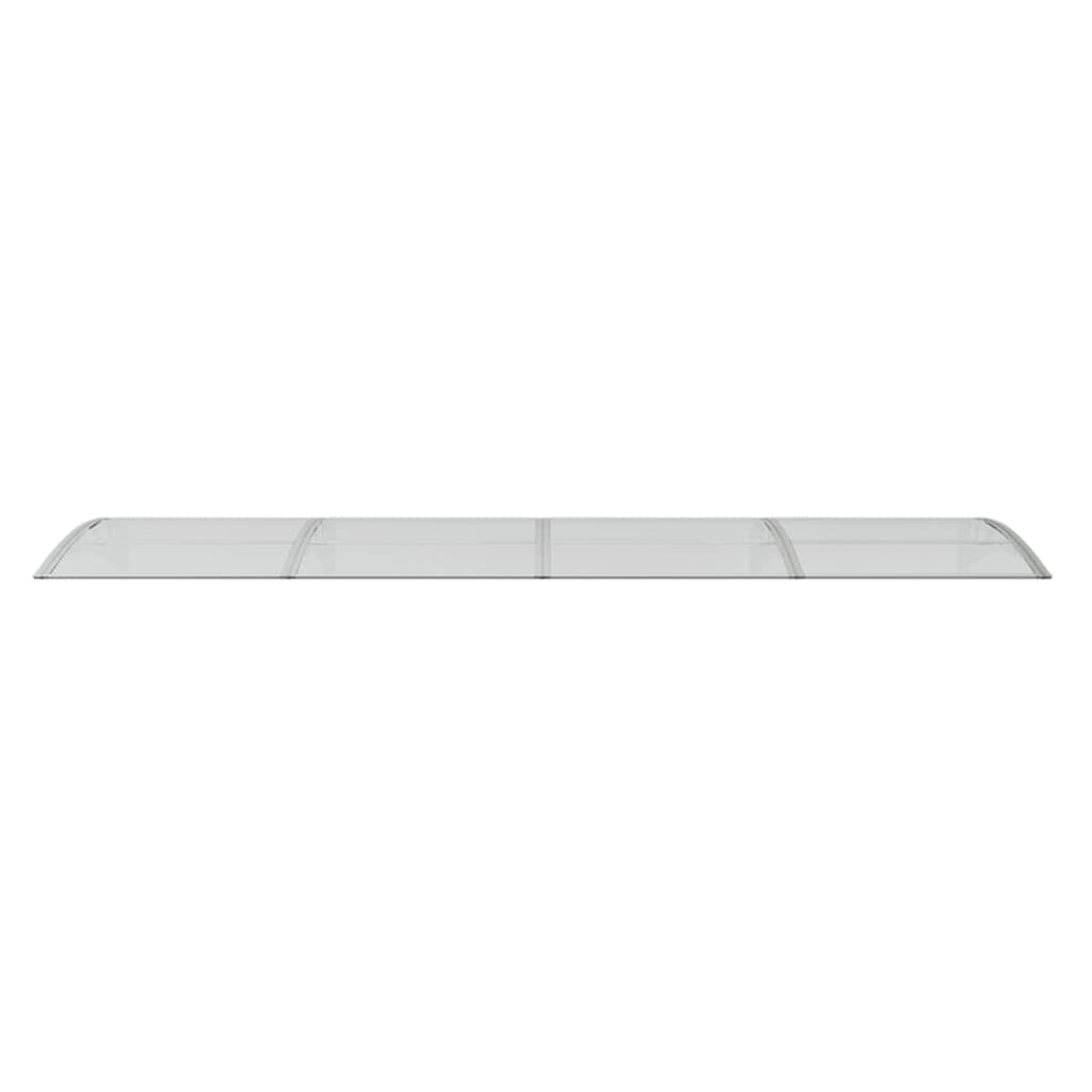 vidaXL dørbaldakin 350x75 cm polycarbonat grå og transparent