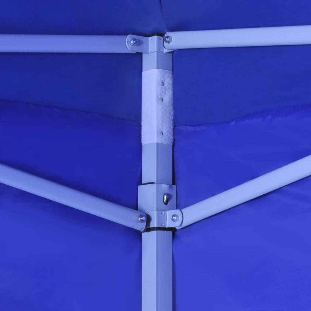 vidaXL foldbart telt med 2 vægge 3 x 3 m blå