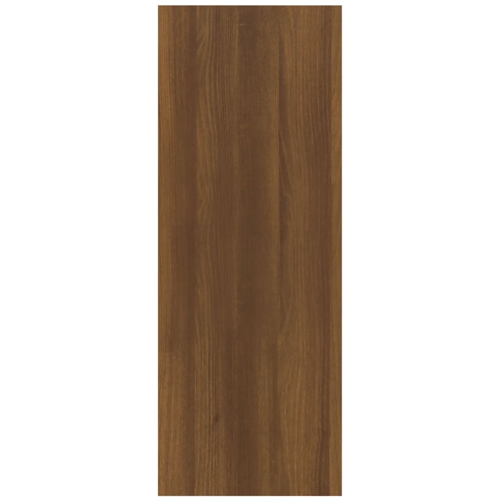 vidaXL konsolbord 78x30x80 cm konstrueret træ brun egetræsfarve