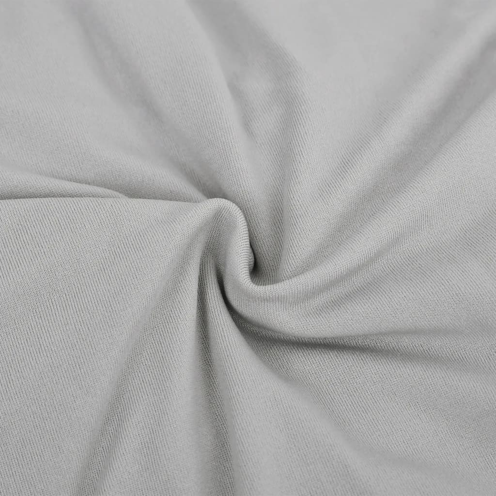 vidaXL elastisk 3-personers sofabetræk polyesterjersey grå
