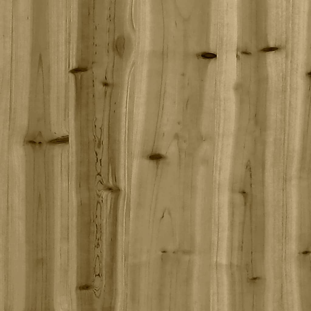 vidaXL havebænk med gabiondesign 203x44x42 cm imprægneret fyrretræ