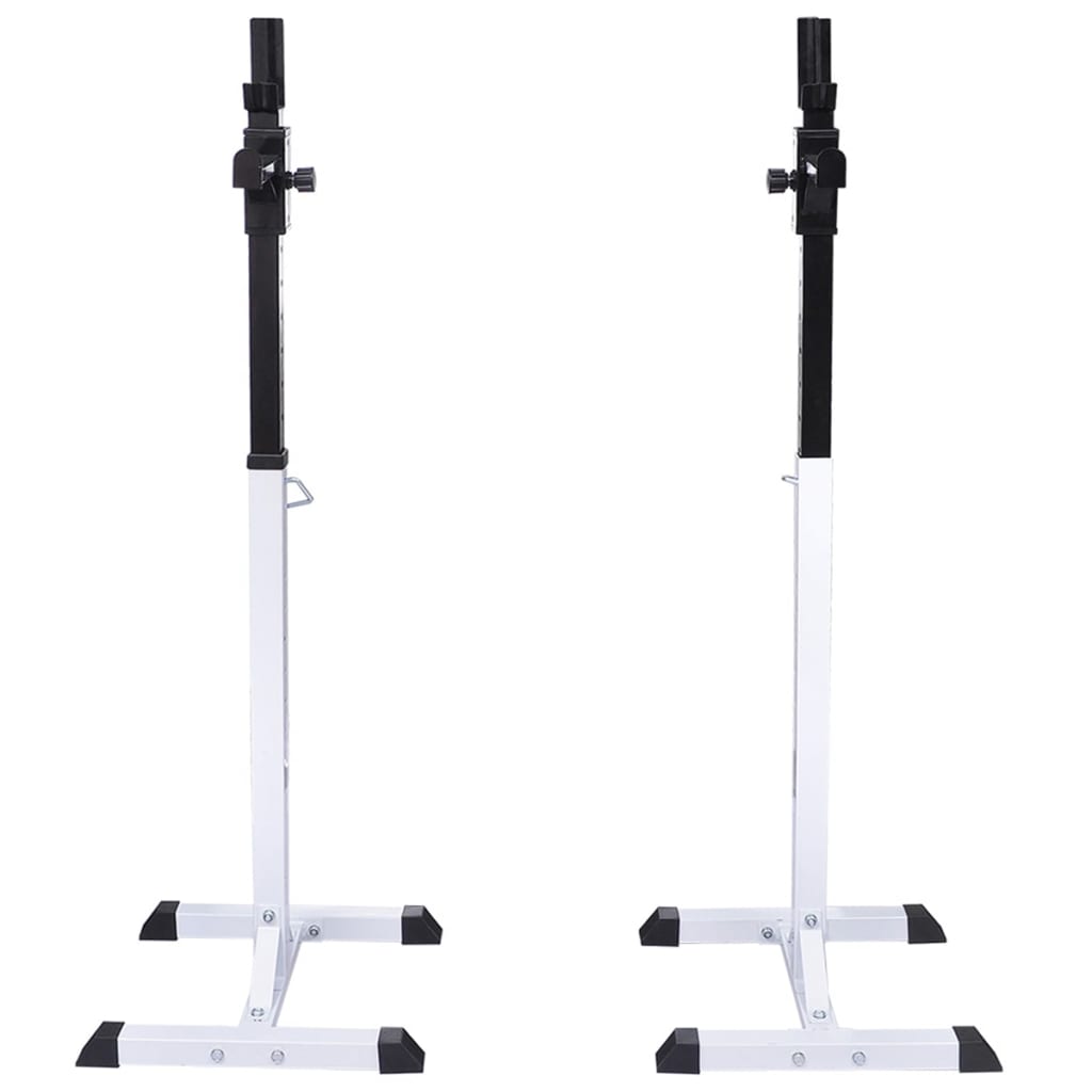vidaXL vægtstang- og squat-stativ med vægtstang- og håndvægtsæt 30,5kg