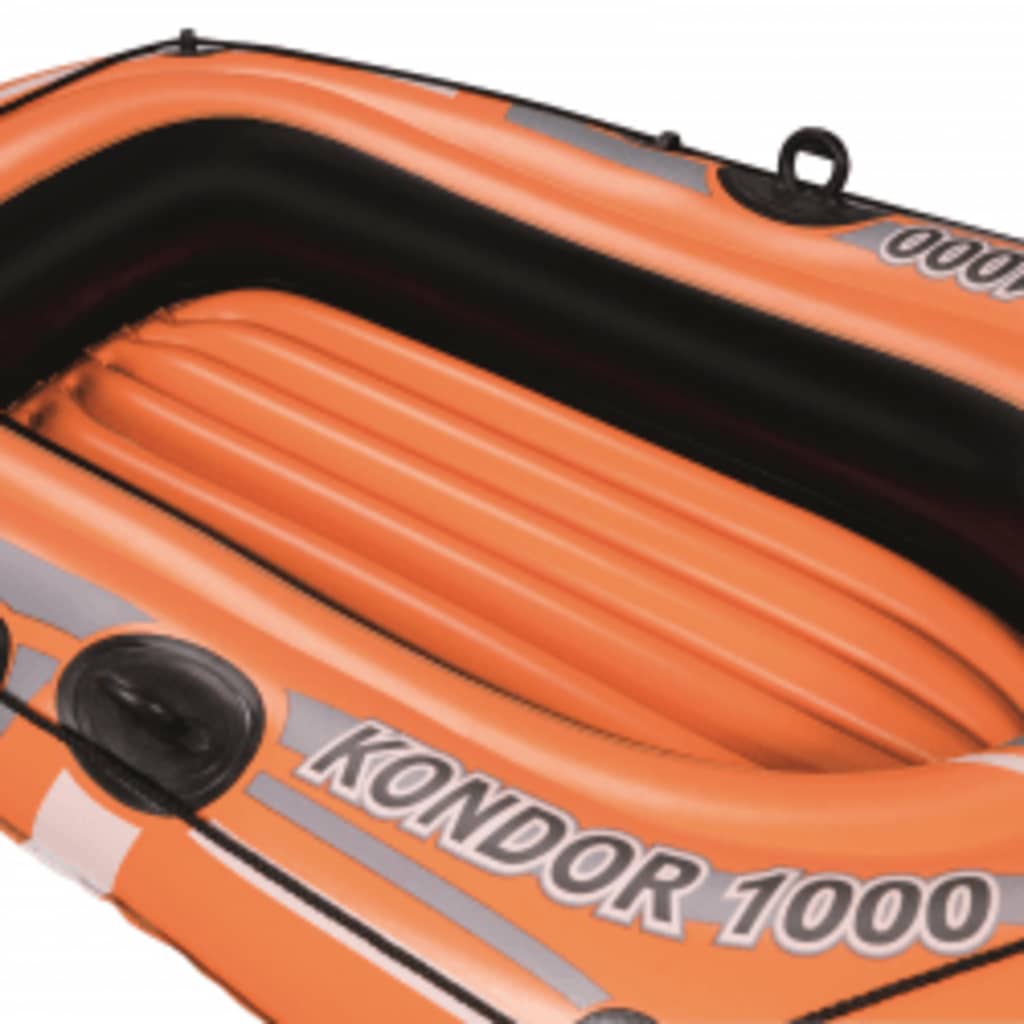 Bestway oppustelig gummibådssæt Kondor 1000 Set 155x93 cm