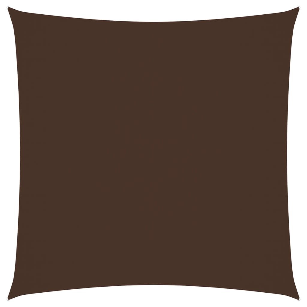 vidaXL solsejl 4,5x4,5 m firkantet oxfordstof brun