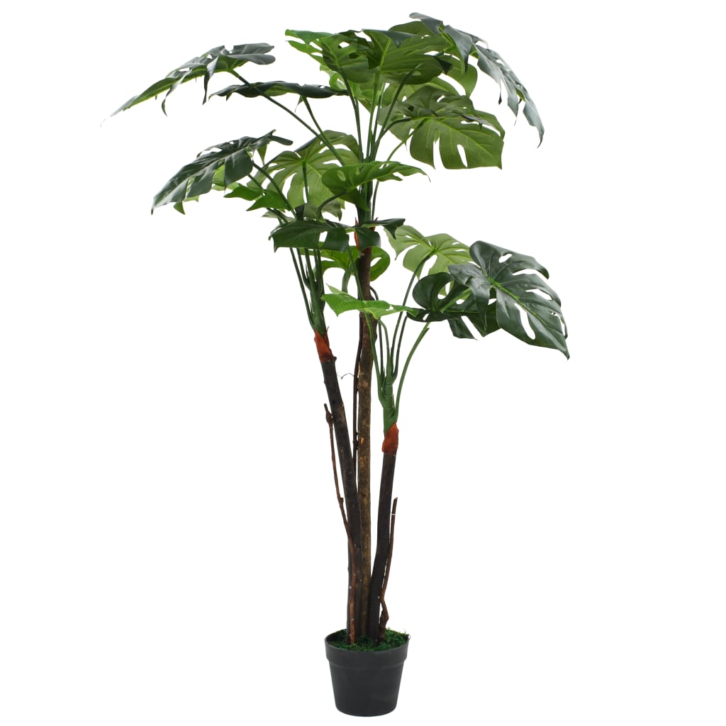vidaXL kunstig monstera-plante med krukke 130 cm grøn