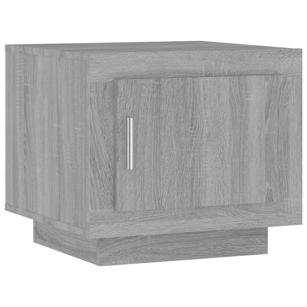 vidaXL sofabord 51x50x45 cm konstrueret træ grå sonoma-eg