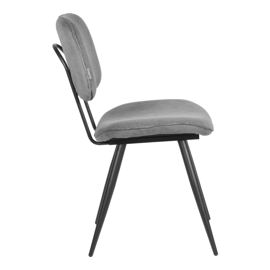 LABEL51 spisebordsstole 2 stk. Vic 49x60x87 cm mørkegrå