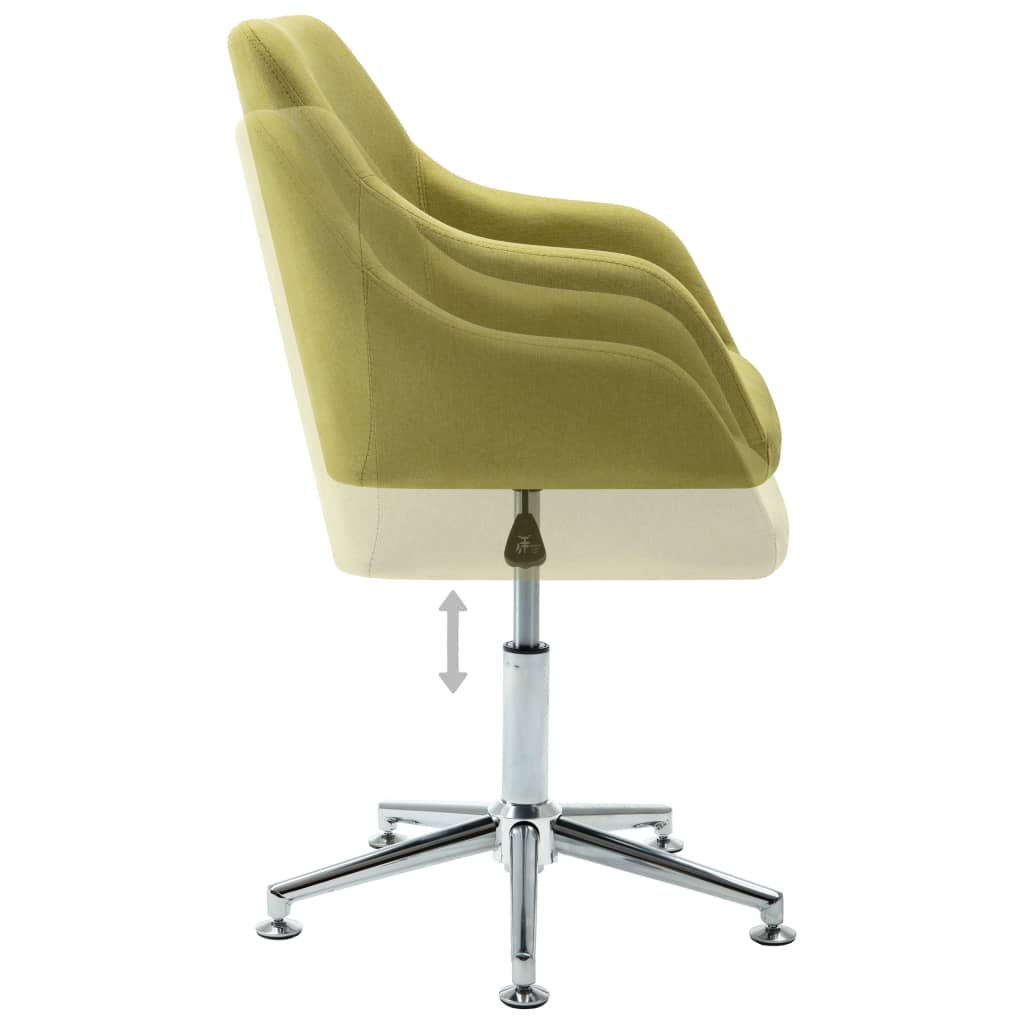 vidaXL drejelige spisebordsstole 4 stk. stof grøn