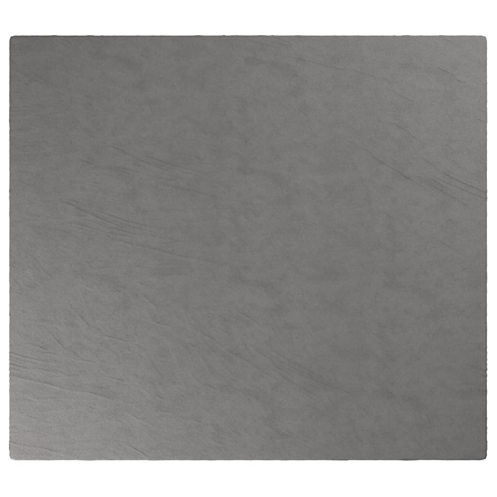 vidaXL tyngdetæppe med betræk 200x220 cm 13 kg stof grå