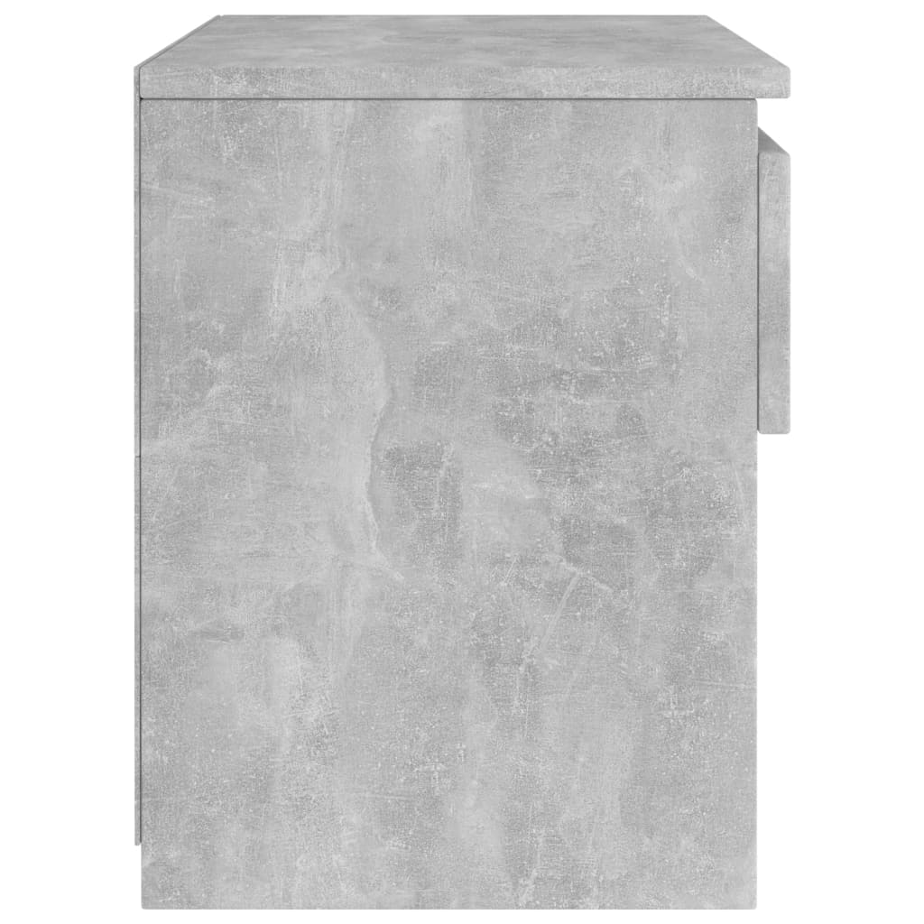 vidaXL sengeborde 2 stk. 40x30x39 cm spånplade betongrå