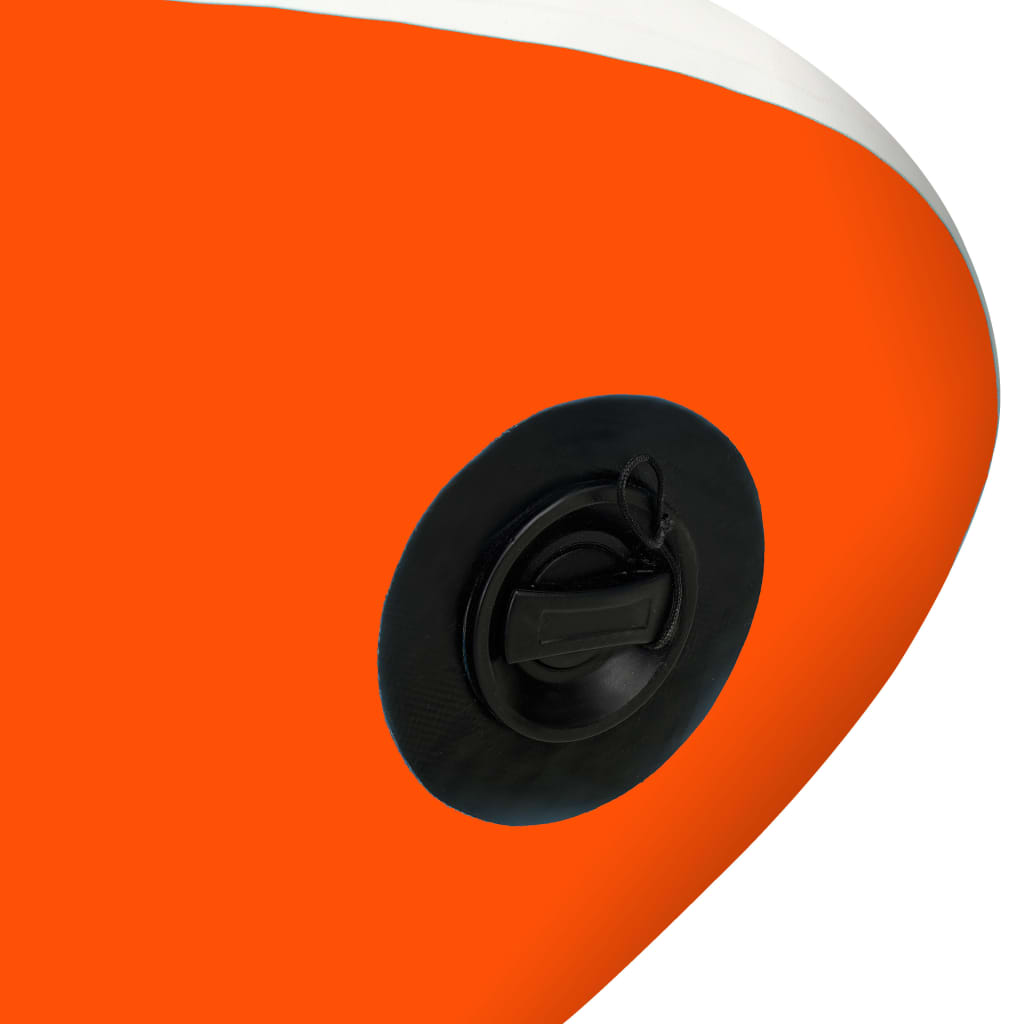 vidaXL oppusteligt paddleboardsæt 320x76x15 cm orange