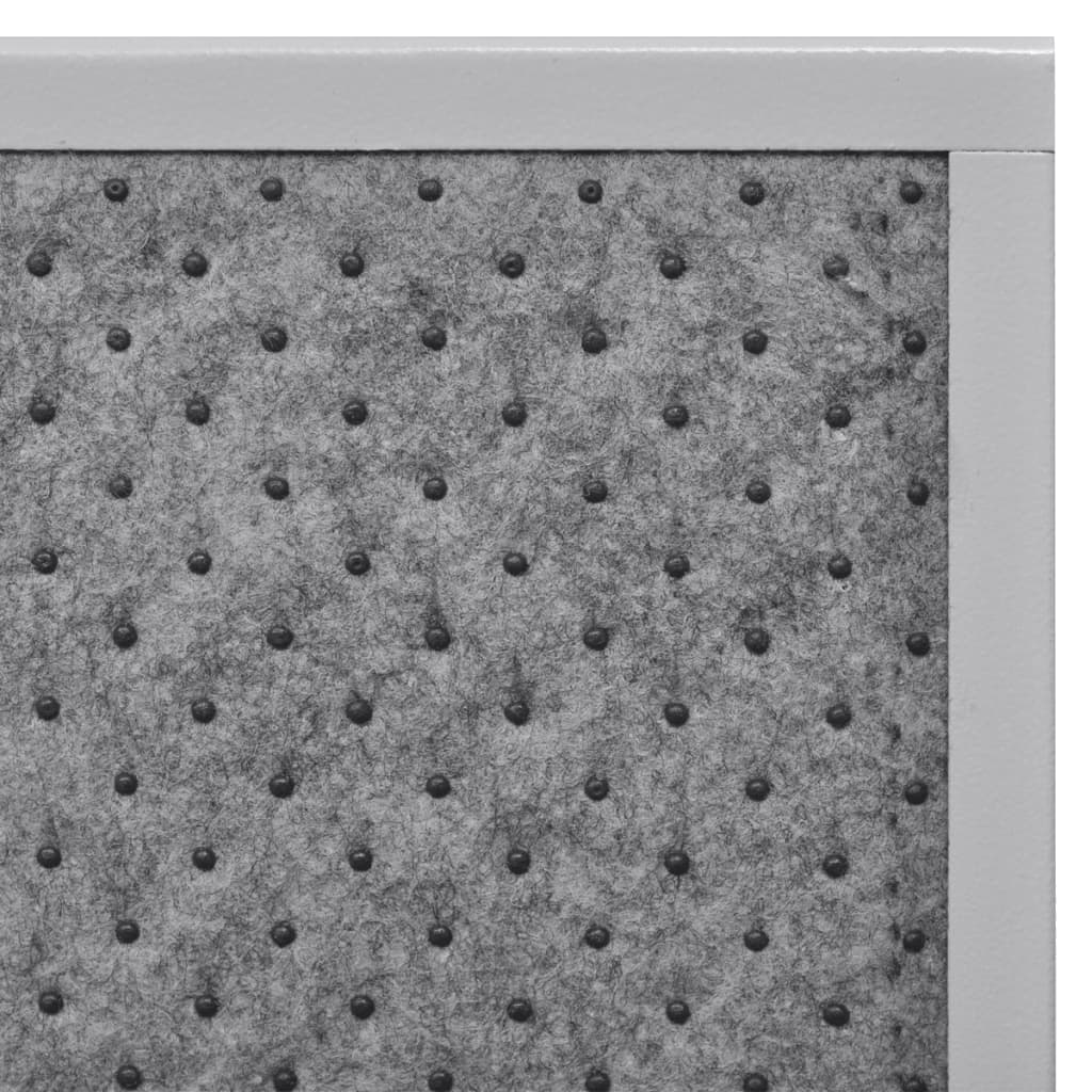 Lysegrå metal infrarød panel-varmeapparat 400 W 82 x 55 x 2,5 cm