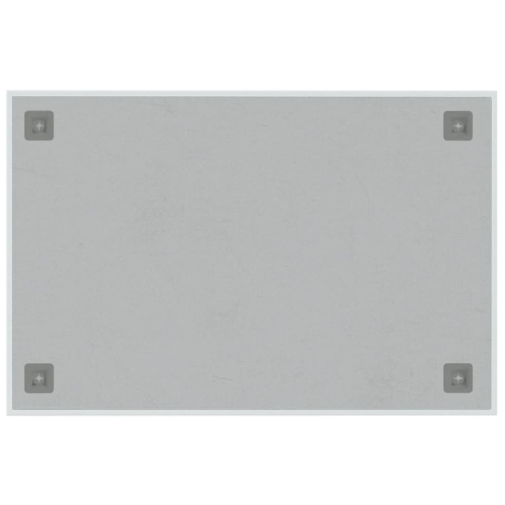vidaXL væghængt magnettavle 60x40 cm hærdet glas hvid